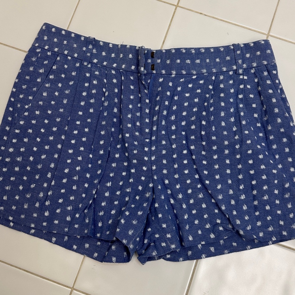 J.Crew Blue Patterned Women's Shorts - Size 2
